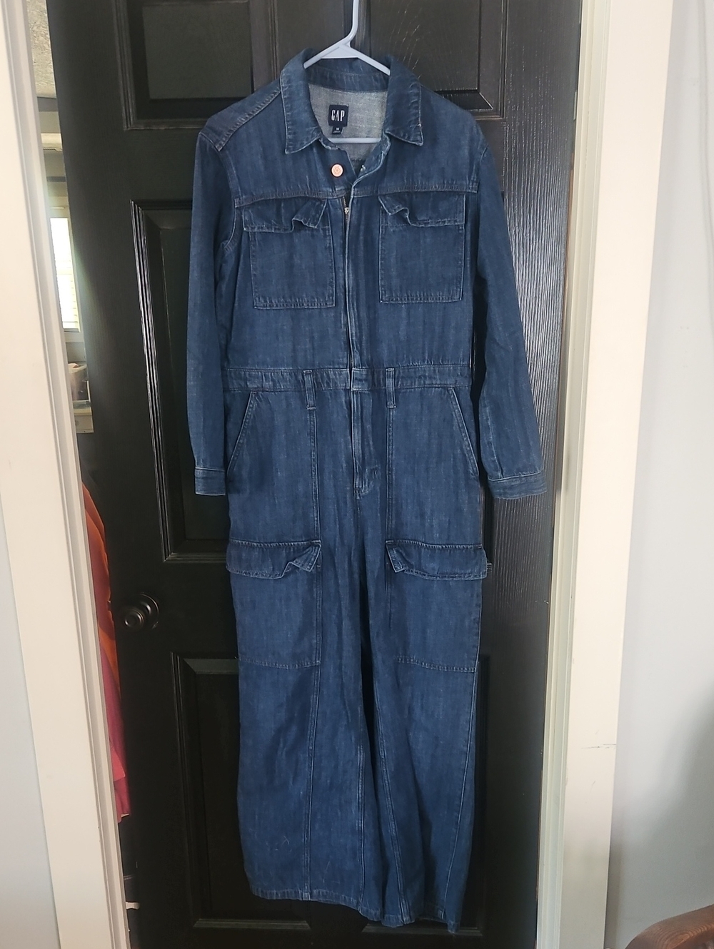 GAP Dark Blue Denim Utility Jumpsuit